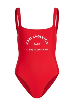 Karl Lagerfeld Rue St-Guillaume swimsuit - Red