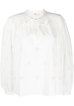 Ba&Sh Ravel embroidered long-sleeved blouse - White