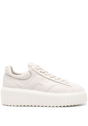 Hogan H-Stripes leather sneakers - Neutrals