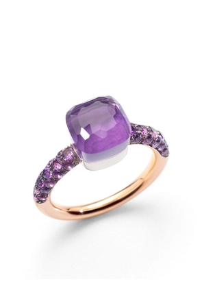 Pomellato 18kt rose and white gold Nudo Petit gemstone ring - Purple