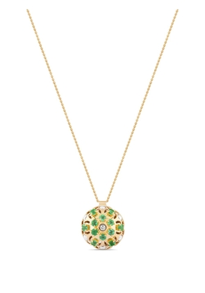 Officina Bernardi 18kt yellow gold small Damasco emerald necklace