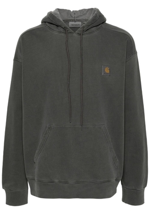 Carhartt WIP logo-patch cotton hoodie - Grey
