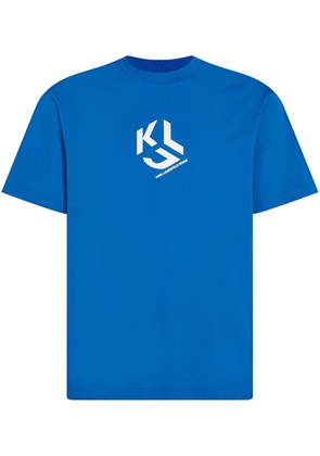 Karl Lagerfeld Jeans logo-print organic cotton T-shirt - Blue