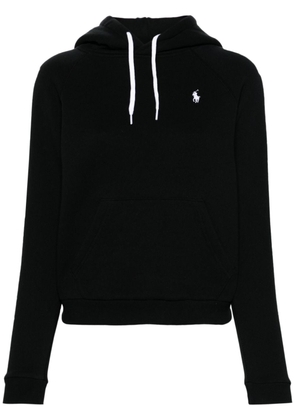 Polo Ralph Lauren Polo Pony-embroidered cotton-blend hoodie - Black