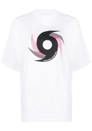 Palm Angels Hurricane Logo-print cotton T-shirt - White