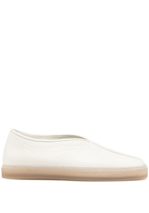 LEMAIRE slip-on leather sneakers - White