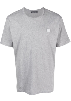 Acne Studios face patch short-sleeved T-shirt - Grey