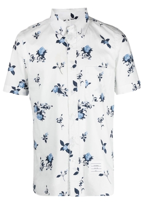 Thom Browne floral-print cotton shirt - White