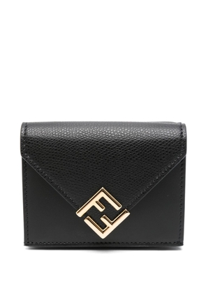 FENDI FF Diamonds tri-fold wallet - Black