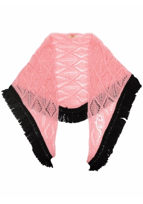CORMIO open-knit scarf - Pink