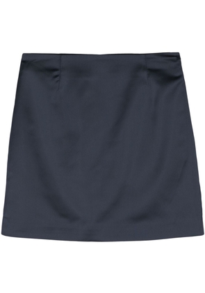 Manuel Ritz high-waist satin miniskirt - Blue