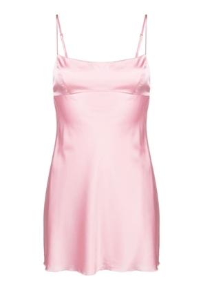 Danielle Guizio backless satin mini dress - Pink