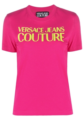 Versace Jeans Couture logo print short-sleeve T-shirt - Pink