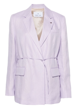 Manuel Ritz single-breasted linen blazer - Purple