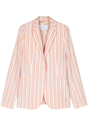 Manuel Ritz striped single-breasted blazer - Pink