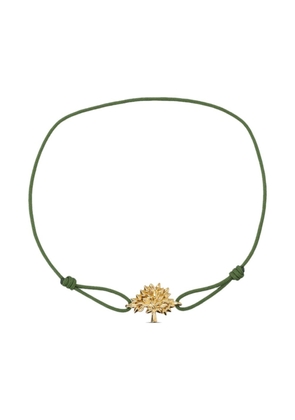 Mulberry tree-charm cord bracelet - Green