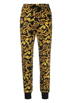 Versace Jeans Couture Barocco-print drawstring-waist trousers - Black