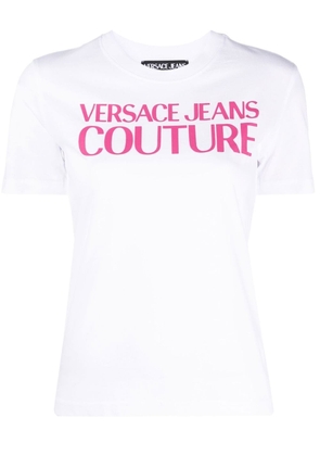 Versace Jeans Couture logo print short-sleeve T-shirt - White