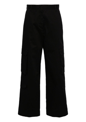 Manuel Ritz straight-leg cotton cargo trousers - Black