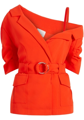 Cinq A Sept Katie one-shoulder blazer top - Orange