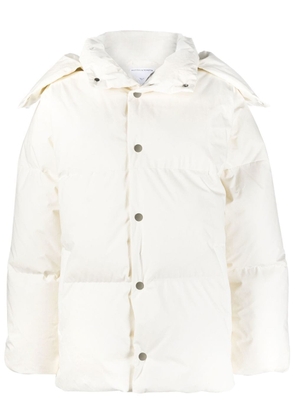 Bottega Veneta hooded padded long-sleeve jacket - White