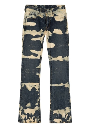 Stain Shade bleached bootcut jeans - Blue