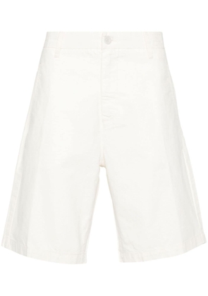 Boggi Milano slub-texture bermuda shorts - White