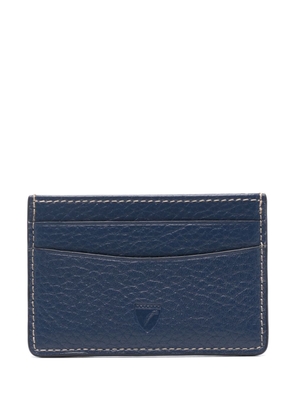 Aspinal Of London leather card holder - Blue