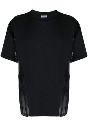 Mugler Illusion panelled cotton T-shirt - Black
