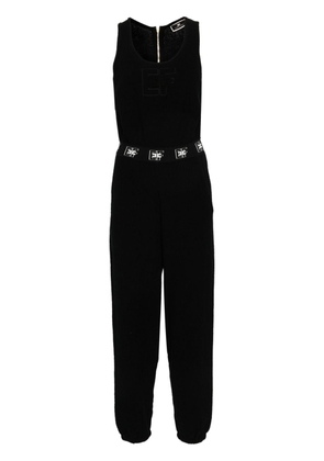 Elisabetta Franchi terry-cloth jumpsuit - Black