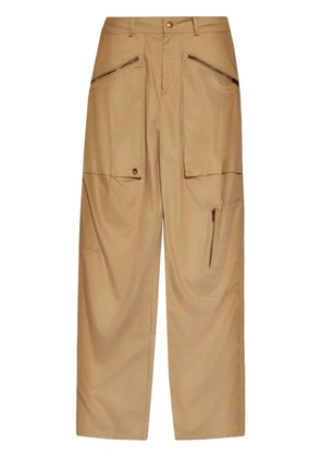 ISABEL MARANT Jolande cotton cargo trousers - Neutrals