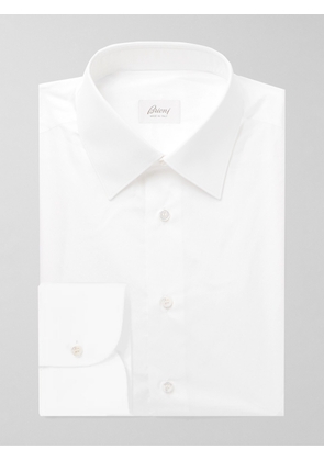 Brioni - White Cotton-Poplin Shirt - Men - White - EU 39