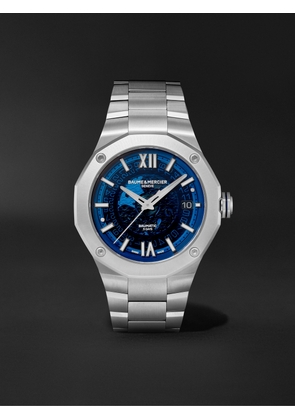 Baume & Mercier - Riviera Automatic 42mm Stainless Steel Watch, Ref. No. M0A10616 - Men - Blue