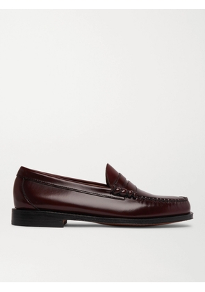 G.H. Bass & Co. - Weejuns Heritage Larson Leather Penny Loafers - Men - Burgundy - UK 5