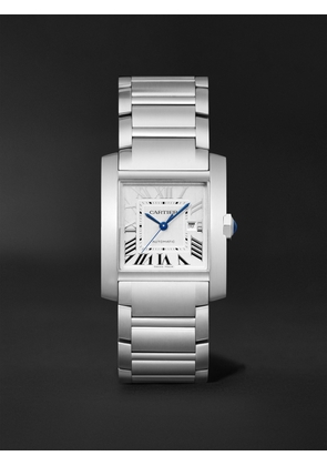 Cartier - Tank Française Automatic 36.7mm Stainless Steel Watch, Ref. No. WSTA0067 - Men - Silver