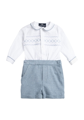 Trotters Cotton Rupert Shirt And Shorts Set (6-24 Months)