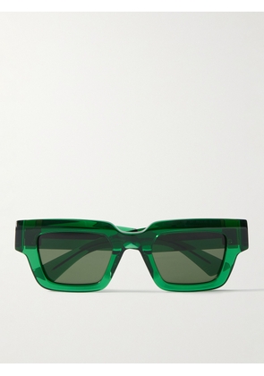 Bottega Veneta - Rectangular-Frame Acetate Sunglasses - Men - Green