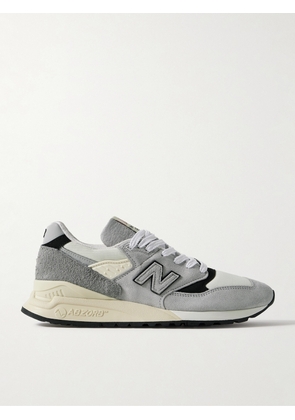 New Balance - 998 Leather and Rubber-Trimmed Suede and Mesh Sneakers - Men - Gray - UK 7