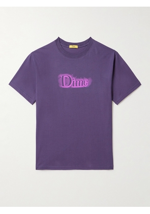 DIME - Noize Logo-Print Cotton-Jersey T-Shirt - Men - Purple - S