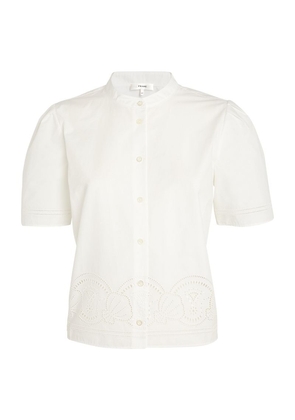 Frame Cotton Broderie Anglaise Shirt