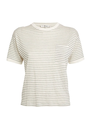 Frame Organic Linen Striped T-Shirt