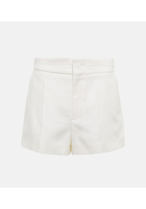 Chloé High-rise linen shorts