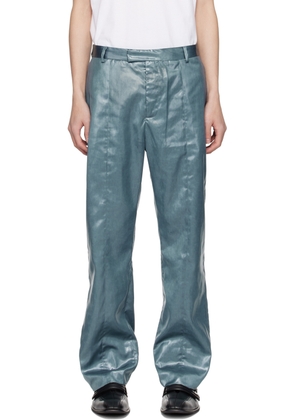 Martine Rose Blue Slim-Fit Trousers