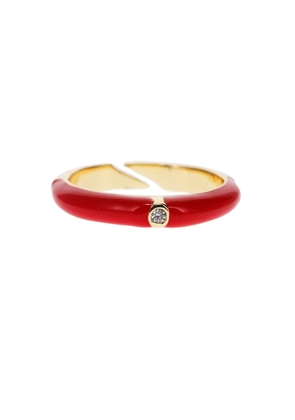 Adjustable Enamel Drip Band In Red