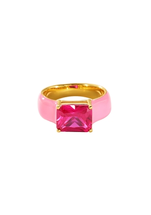 Ling Bling Ring In Pink X Hot Pink Emerald