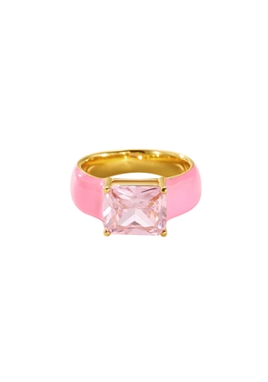 Ling Bling Ring In Pink X Pink Emerald