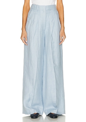 Loulou Studio Wide Leg Pant in Sky - Blue. Size S (also in ).