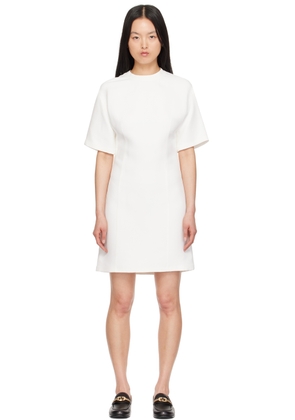 Valentino White Structured Minidress