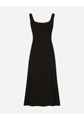Dolce & Gabbana Calf-length Cady Dress - Woman Dresses Black Viscose 46