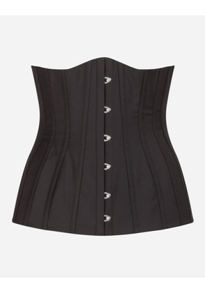 Dolce & Gabbana Cotton Bustier Belt - Woman Belts Black 44